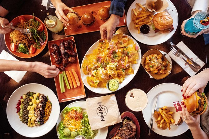 Hard Rock Cafe Barcelona with Set Lunch or Dinner - Food You’ll Likely See: Classic American Comfort With a Rock Twist