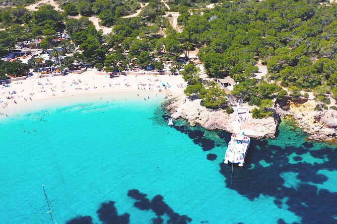 Ibiza Beach Hopping Cruise with Paddleboards, Drinks and Food 6h - Water toys and the fun-factor: slides and a jump board