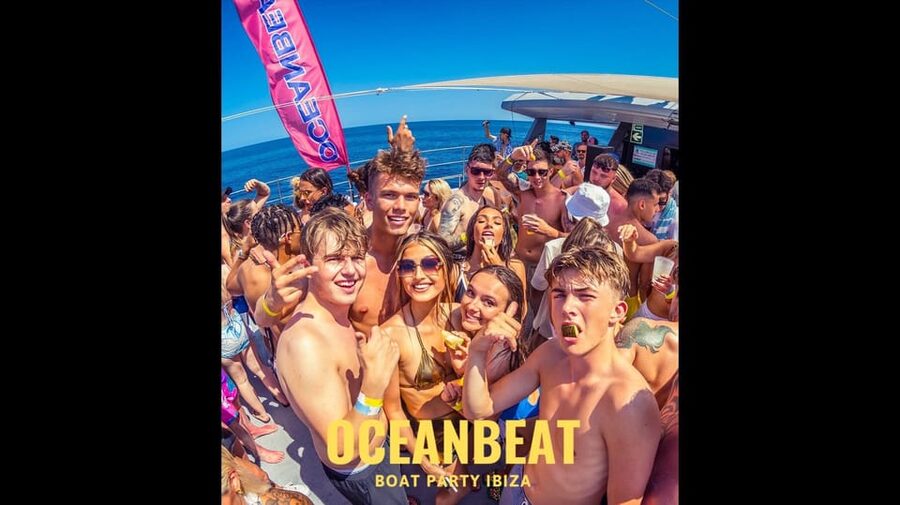 Ibiza: Ocean Club Boat Party with Premium Drinks, Food, & DJ - Checking In at Vanilla Beach Ibiza Beach Club Before Boarding