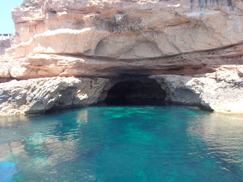 Ibiza: Sea Caves & Coves Snorkeling Paddle Boarding Tour - Cala Comte Cove Stop: Snorkeling, Swimming, and Stand-Up Paddle Boarding