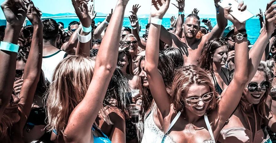 Ibiza: Sunset Boat Party at Ibiza Boat Club with Open Bar - A Floating Ibiza Club, Timed for Sunset Drama