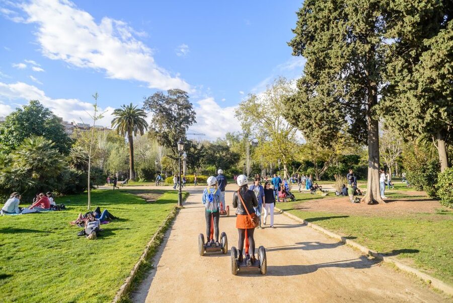 Intro Segway Tour Barcelona 1h - Gliding the waterfront: Columbus, Port Vell, and Barceloneta Beach