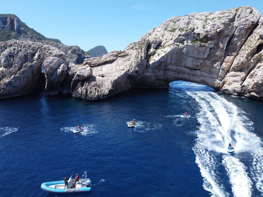 Jet Ski to Margaritas Islands from San Antonio - No License - Jet skiing the north coast, no license required