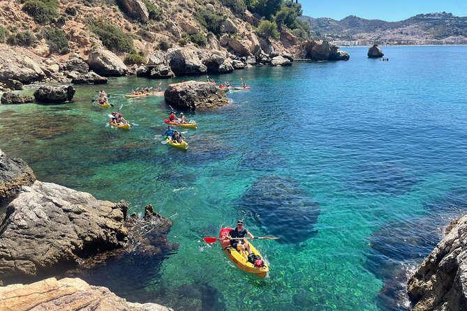 Kayak and Snorkeling Excursion in Maro Cerro Gordo Cliffs - On the water: coves and caves when conditions cooperate