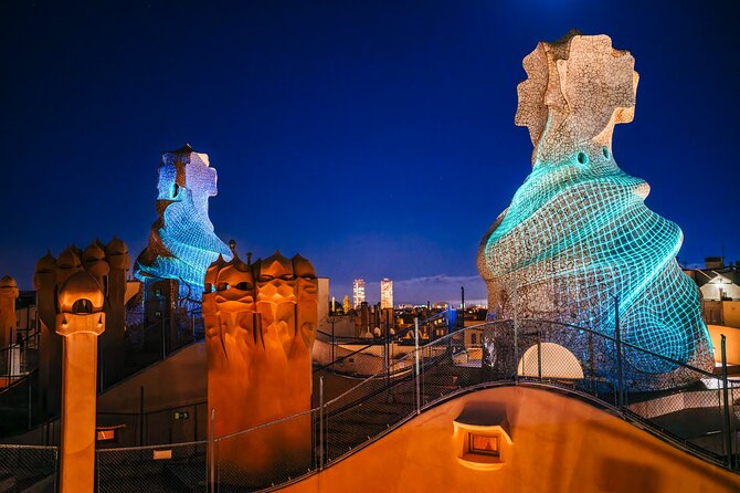 La Pedrera - Casa Mila Night Experience - Inside La Pedrera: courtyard first, then museum-style Gaudí context