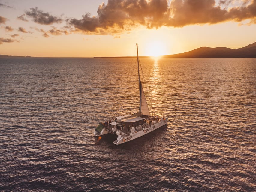 Lanzarote: Dolphin-Watching Sunset Cruise with Transfers - Stepping Aboard the Catamaran: Where You Actually Sit for Sunset
