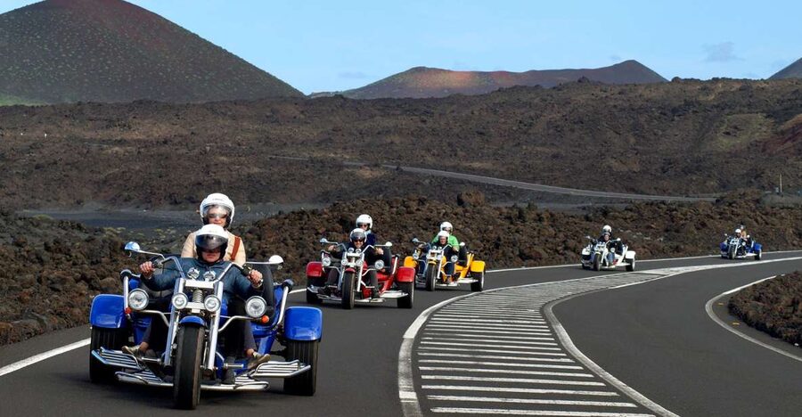Lanzarote: three wheeler trike tour for three people - Key highlights at a glance