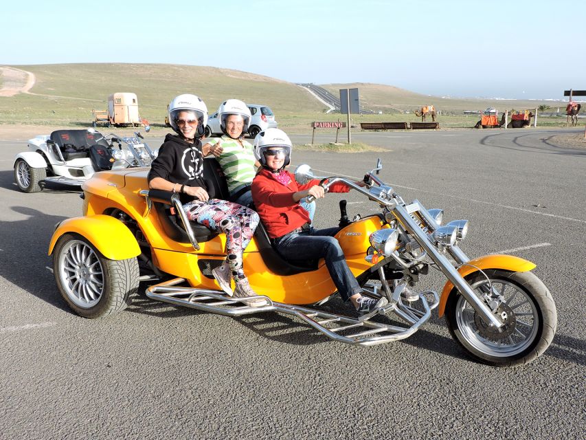 Lanzarote: three wheeler trike tour for three people - How the driving works: confidence first, then fun