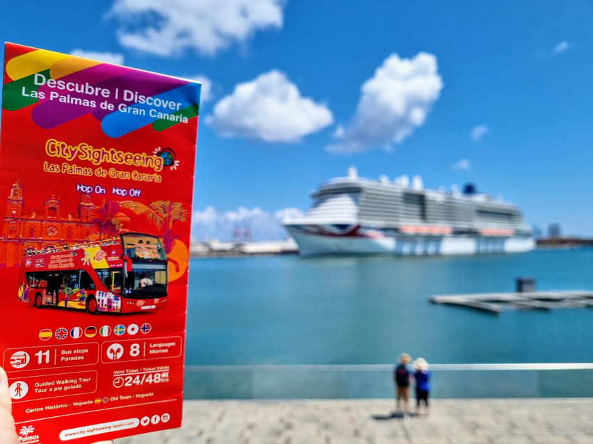 Las Palmas: City Sightseeing Hop-On Hop-Off Bus Tour - Stop 1 to 4: Parque Santa Catalina, El Corte Inglés, and Alfredo Kraus Auditorium views