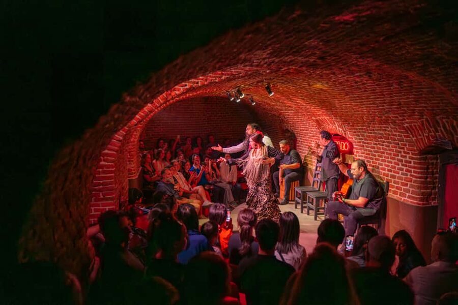 Madrid: Flamenco Show Entry Ticket with Drink & Artist Talk - Stepping into the 1850s cave where sound does the work