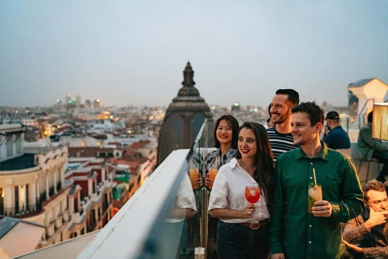 Madrid: Guided Tapas and Wine Tour with Terrace Visit - Plaza de San Miguel to La Latina: your starting shortcut to Madrid food streets