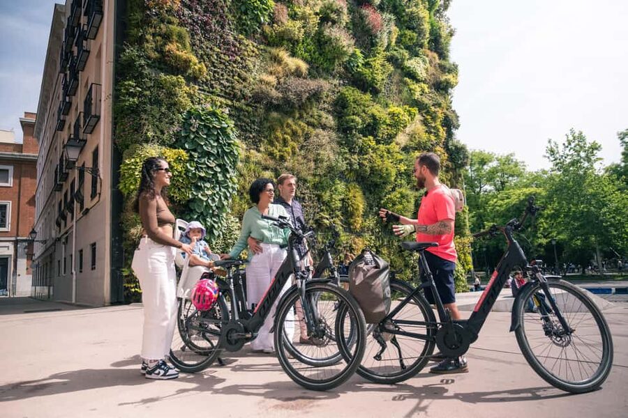 Madrid: Highlights Bike Tour with Optional E-Bike or Tapas - Plaza de la Villa and Mercado de San Miguel: old Madrid meets real life