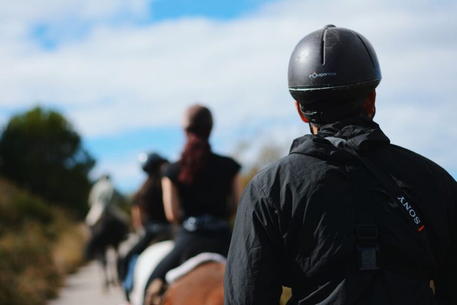 Madrid: Horse Riding in Sierra del Guadarrama National Park - Horses, helmets, and safety with a guide who stays on it