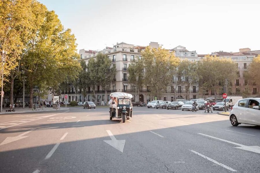 Madrid: Private City Tour by Eco Tuk Tuk - Parliament, Neptune, and the Museum Facades Along Paseo del Prado