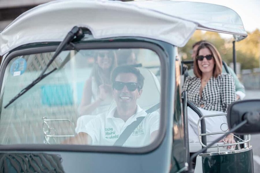 Madrid: Private City Tour by Eco Tuk Tuk - Plaza de Santa Ana to Almudena and the Royal Palace Exteriors
