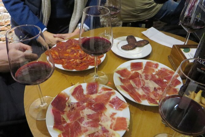 Madrid Small Group Tapas Tour at 4 Venues -Lunch or Dinner - What You Actually Eat: 4 Wine Pours, 16+ Flavours, Ham, and Churros