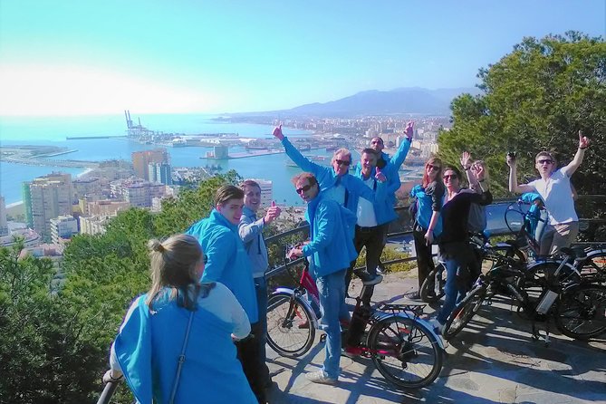 Malaga Electric Bikes Guided Tour - Alcazaba Walls and the Slide Toward the Seafront