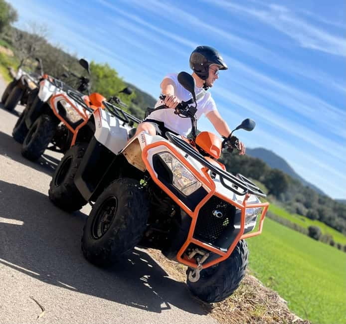 Mallorca: Quad Bike Tour, Snorkeling, and Cliff Jumping - From Palma to the power quads: the ride starts fast