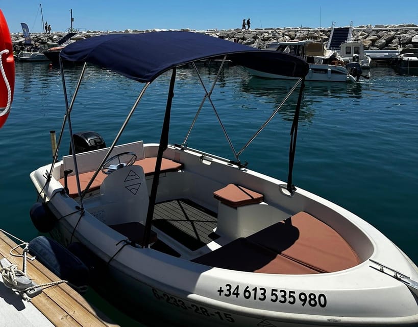 Marbella: Puerto Banús Boat Rental with No License Needed - Price and value for up to 5 people