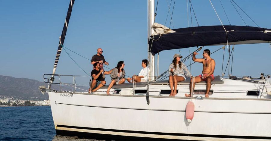 Marbella: Sailing & Dolphin Watching with Snacks and Drinks - From Puerto Banús pier to open water fast