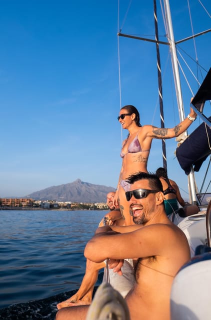 Marbella: Sailing & Dolphin Watching with Snacks and Drinks - Your onboard experience: guide, crew, and the small details