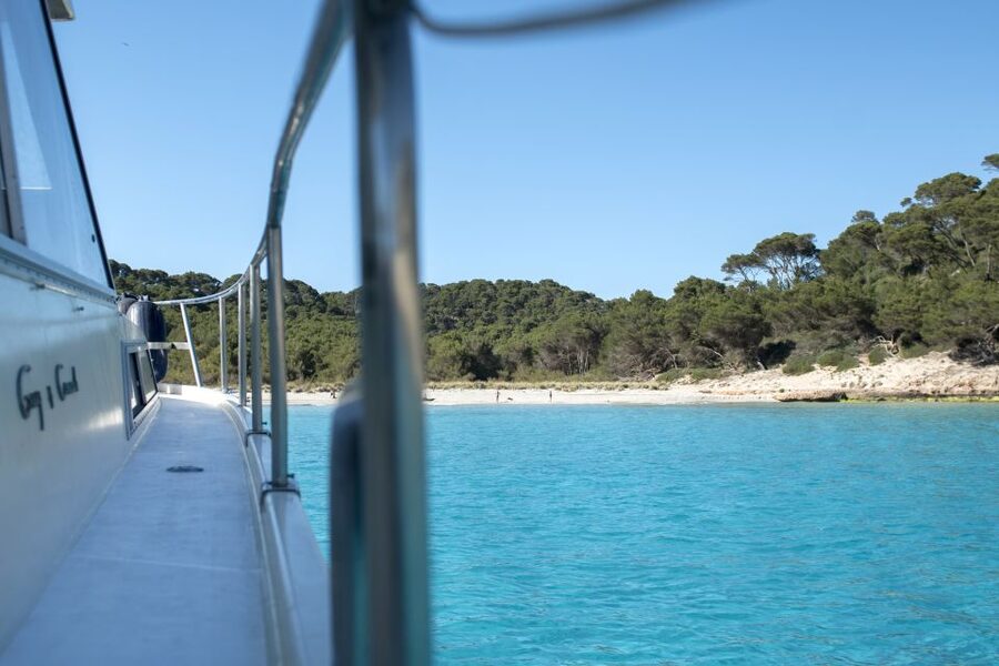 Menorca: 3.5 Hour South Coast Boat Excursion - SUP time in a cove, and how it changes your perspective