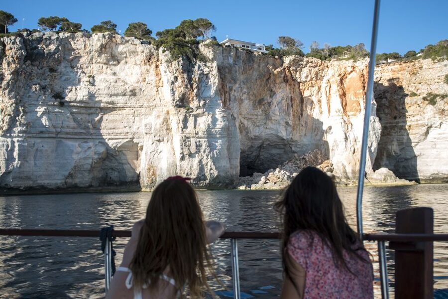 Menorca: 3.5 Hour South Coast Boat Excursion - Onboard aperitif: cheese, sobrasada, bread, and drinks