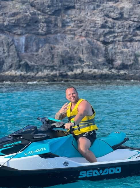 Morro Jable: Guided Jet Ski Safari (without license) - Price value: $169 per group, and the sharing tradeoff