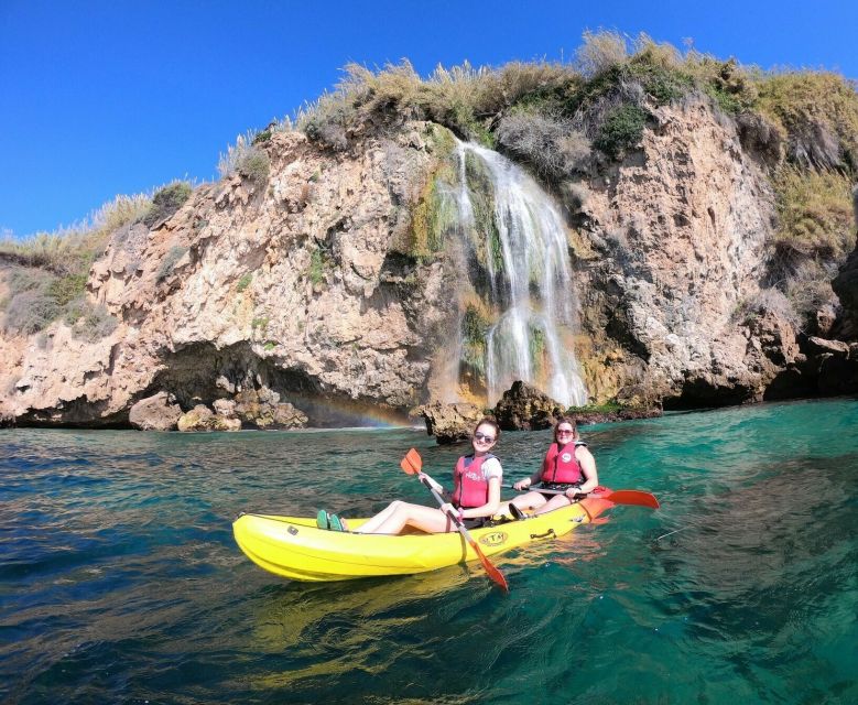Nerja: Guided Kayak Tour Nerja Cliffs and Maro Waterfall - The paddling lesson and safety system that makes beginners comfortable