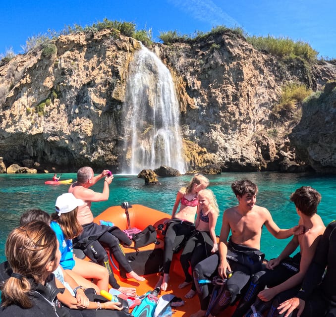 Nerja-Maro: Snorkeling & Sea Scooter Speedboat Trip - From Burriana Beach to Maro Cerro Gordo by speedboat