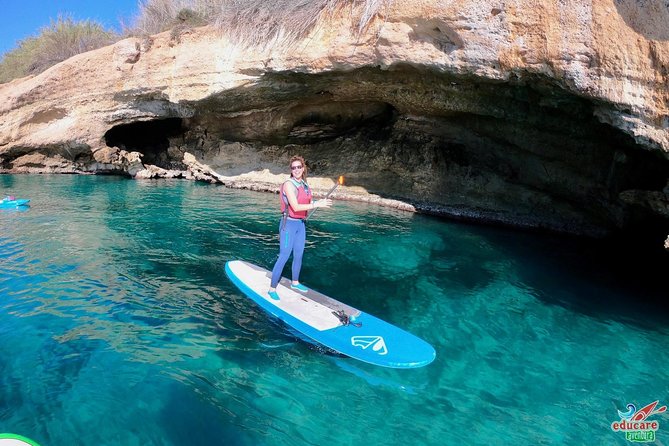 Paddle Surf Route Cliffs Nerja and Cascada de Maro + Snorkel - Cueva del Lobo and the cliff-hugging paddle moments