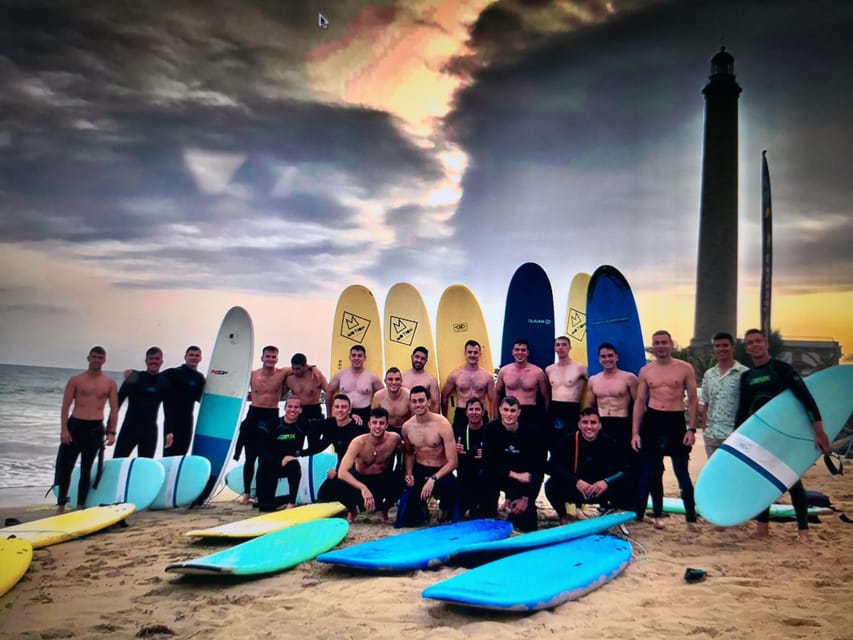 Playa del Inglés surf lessons - The 3-Hour Flow, Sand Basics to Real Wave Attempts