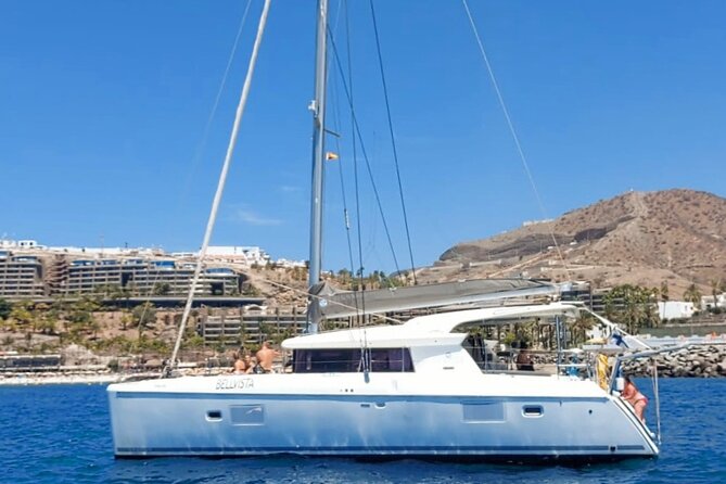 Private 4 hour Catamaran cruise in south coast of Gran Canaria - Sailing Toward Anfi del Mar: Ocean Views You Can’t Copy From Land
