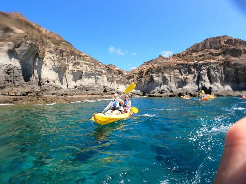 Puerto Mogán: Guided Adventure Kayak Tour in Caves & Snorkel - Snorkeling on a Wild Beach Stop, What You Can Expect