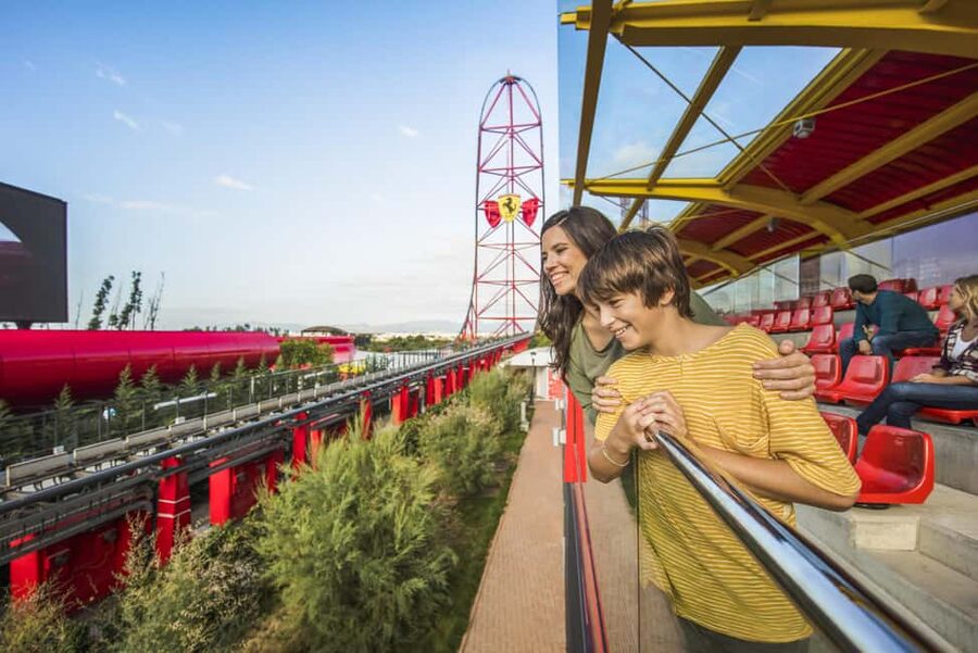 Salou: PortAventura Ferrari Land Admission Ticket - The Ferrari Experience and the simulation zone for F1 fans