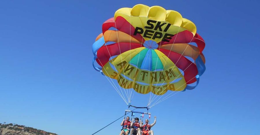 Santa Eulària des Riu: Parasailing Boat Cruise with Drinks - The 1.5-Hour Flow: Boat Cruise First, Parasailing Second