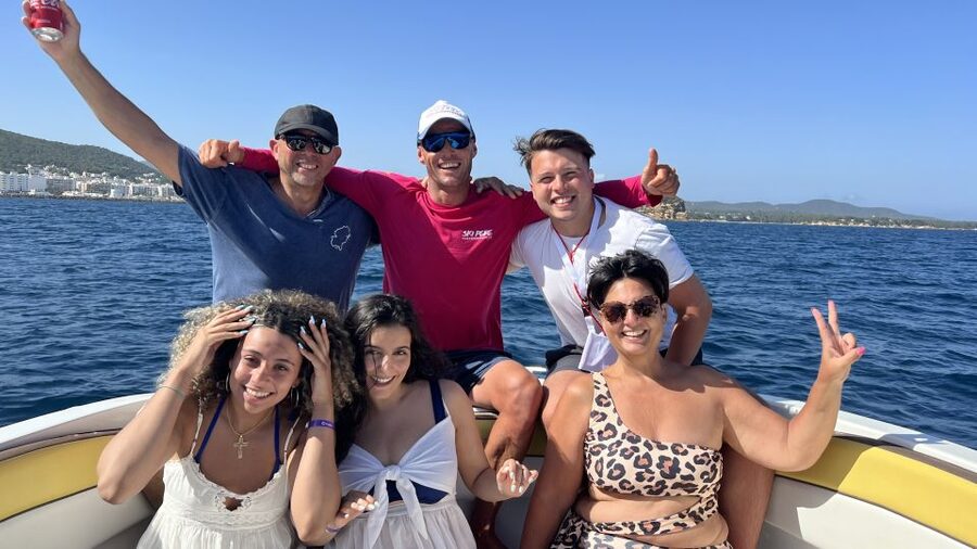 Santa Eulària des Riu: Parasailing Boat Cruise with Drinks - What You Fly Over: Es Canar, the Coves, and Tagomago