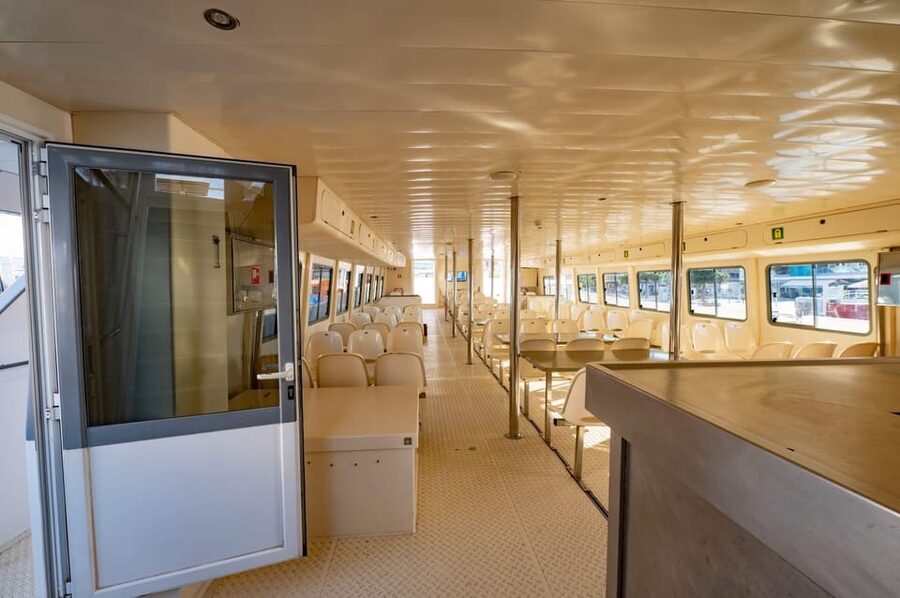 Santa Pola: Tabarca Catamaran Cruise with Underwater Vision - On board: underwater viewing points plus deck comfort