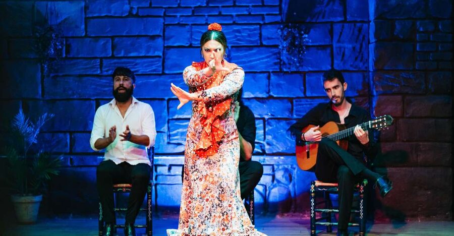 Seville: Baraka Sala Flamenca Show with Drink in Triana - The Cast: Singer, Guitar, and Two Dancers