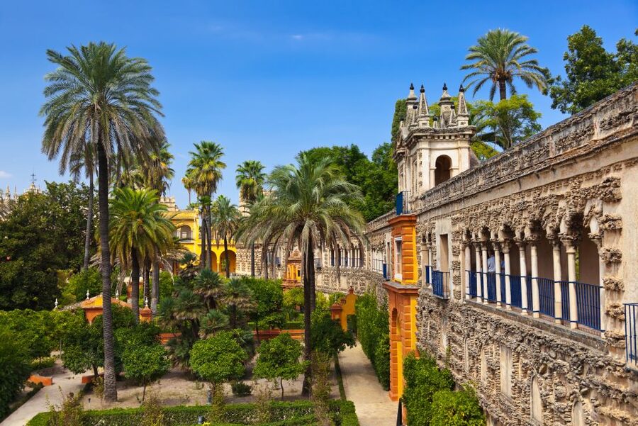 Seville: Cathedral, Giralda, and Alcazar Guided Tour - Courtyards and the Orange Tree Courtyard Layer