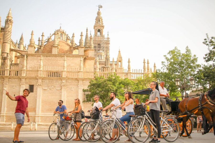 Seville: City Sightseeing and Local Culture Bike Tour - Where to Start in Seville, Mercado del Arenal Stand 48