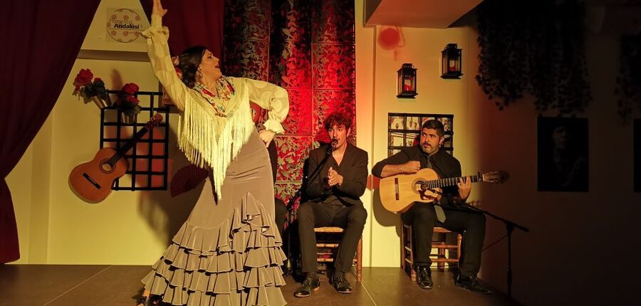 Seville: Flamenco Show at Tablao Flamenco Andalusí - How the Show Flows: Dancer and Percussion Enter One by One