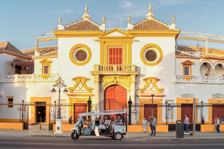 Seville: Private City Tour by Eco Tuk Tuk - Plaza de España: Where the City Looks Like It’s Wearing Its Best Outfit
