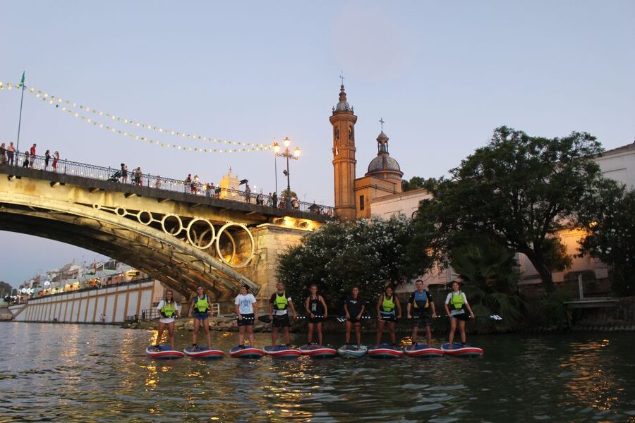 Seville: Sunset and Evening Paddle Boarding Tour - Getting set up at C. Betis 19: gear, comfort, and why it matters