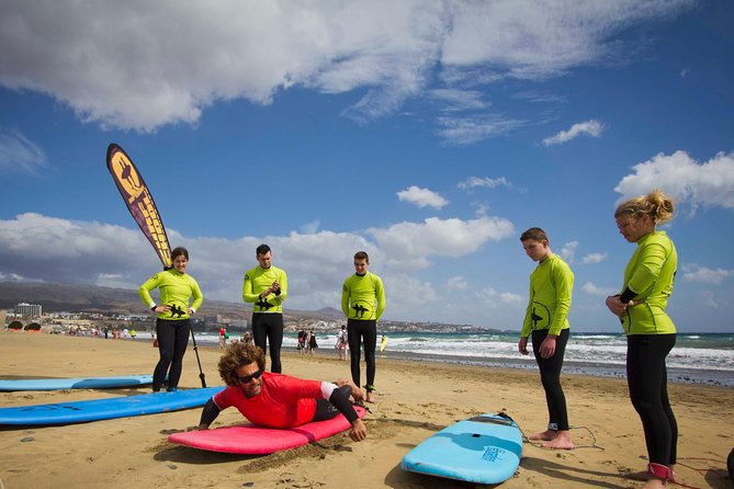 Small-Group Surf Lessons in Gran Canaria - Playa del Inglés surf, taught for real life