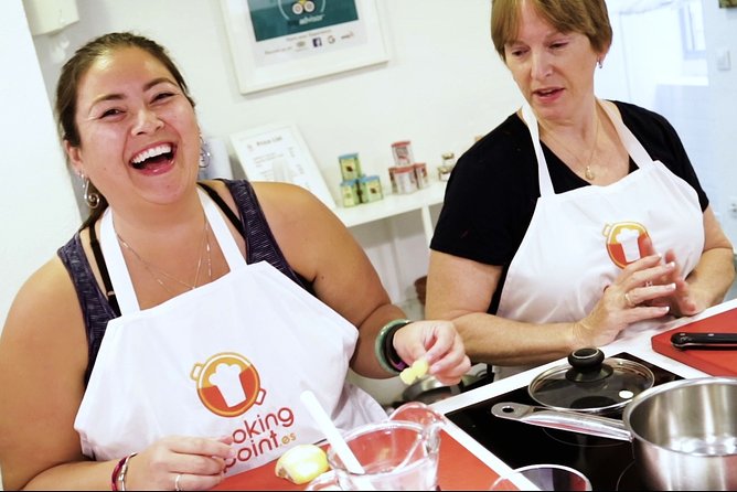 Spanish Cooking Class Paella Tapas and Sangria in Madrid - Evening tapas spread and crema catalana skills