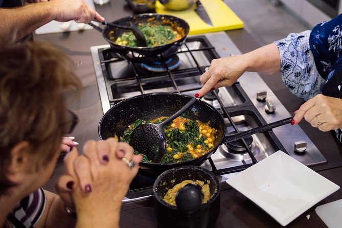 Spanish Cooking Class & Triana Market Tour in Sevilla - The Three-Course Menu: Salmorejo, Chickpeas, Paella, and Lemon-Cava Dessert