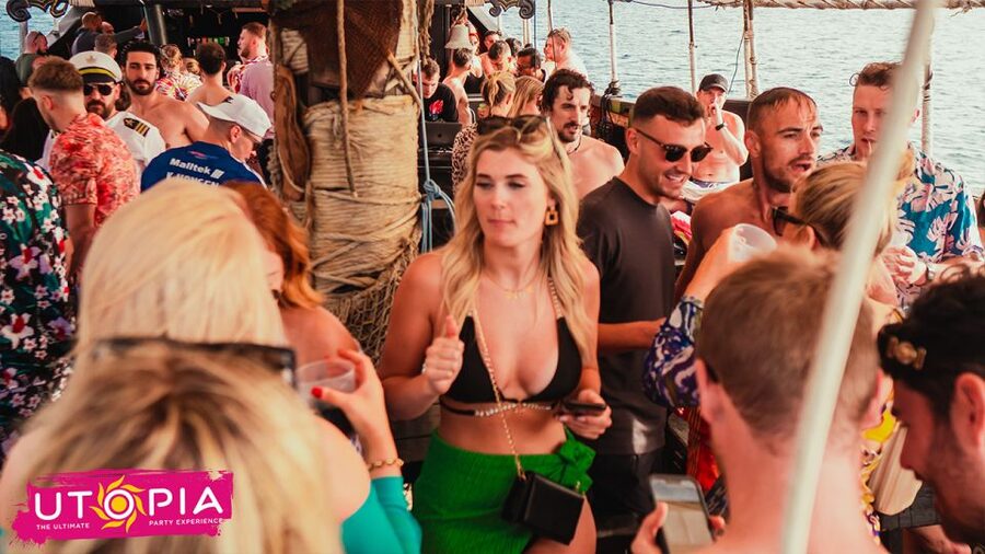 Tenerife: Boat Party with Open Bar and DJs - On Board: Catamaran or Galleon, Open Bar, and Real Party Sound