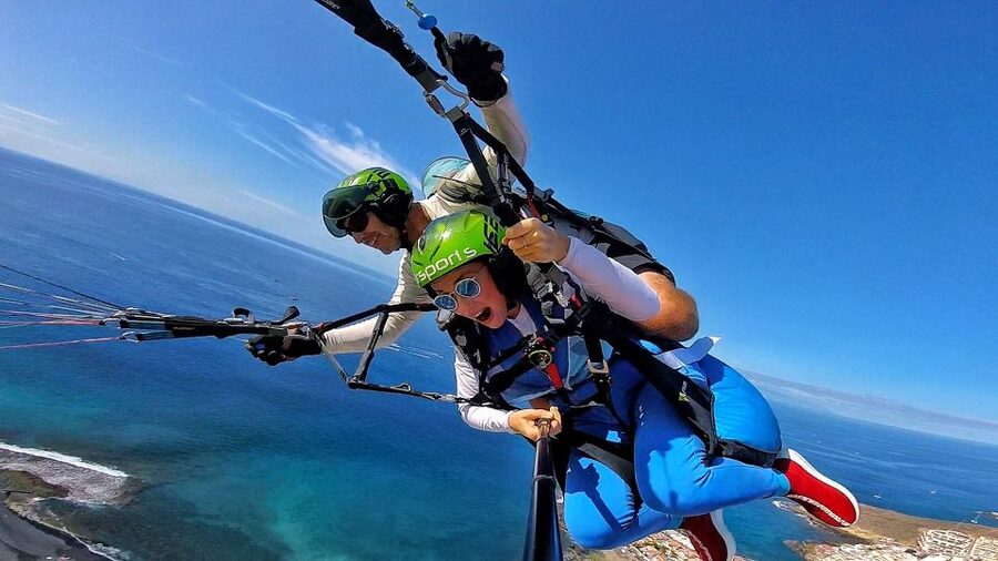 Tenerife: Tandem Paragliding Flight - Gear check and safety briefing, the part you are glad is taken seriously