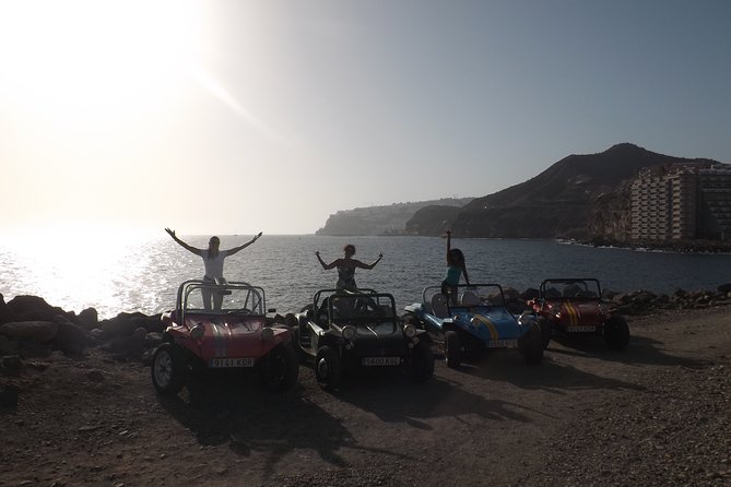 Tour in a real VW 70's Buggy in Gran Canaria 4 People. - Stop 1: Arguineguin viewpoints, lighthouse in the distance, and an Apollo 11 clue